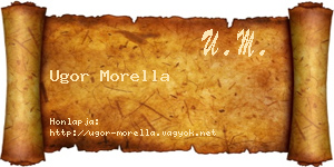 Ugor Morella névjegykártya